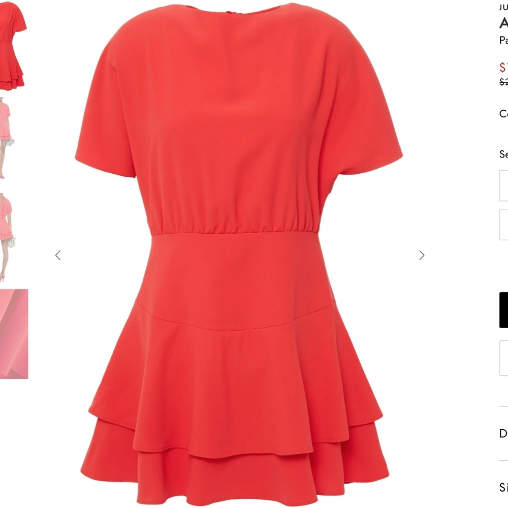 NWT Alice and Olivia Palmira Dress in red